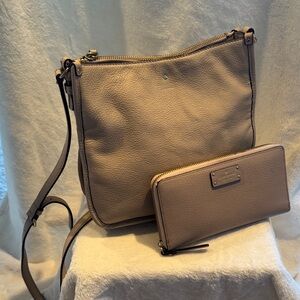 Kate Spade Tan Leather Women's Bag Set